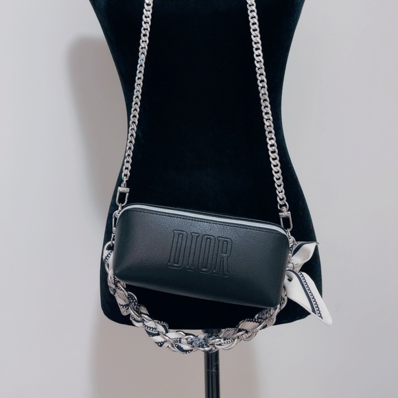 🖤New Dior Cosmetic Mini Square Pouch DIY /Crossbody/Tote🖤 - Picture 4 of 12